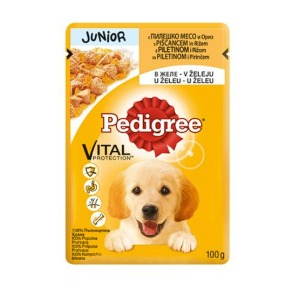 0347 Pedigree sos junior 100g Pedigree sos junior Kesica za pse 100g - Slika 1