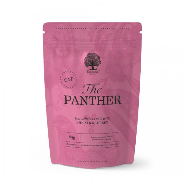 5087 Essential The Panther Cat Sos 85g Essential The Panther Cat Sos za sterilisane mačke sa mesom 85g - Slika 1