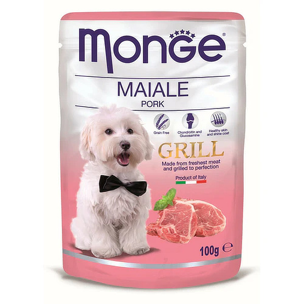 5232 Monge Grill Dog sos svinjetina 100gr Monge Grill Dog sos svinjetina 100gr - Slika 1