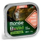 Monge BWild Cat Pašteta za mačke Losos sa povrćem 100g