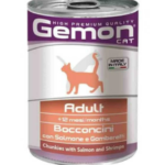 Gemon Cat  komadići sa lososom i račićima 415gr