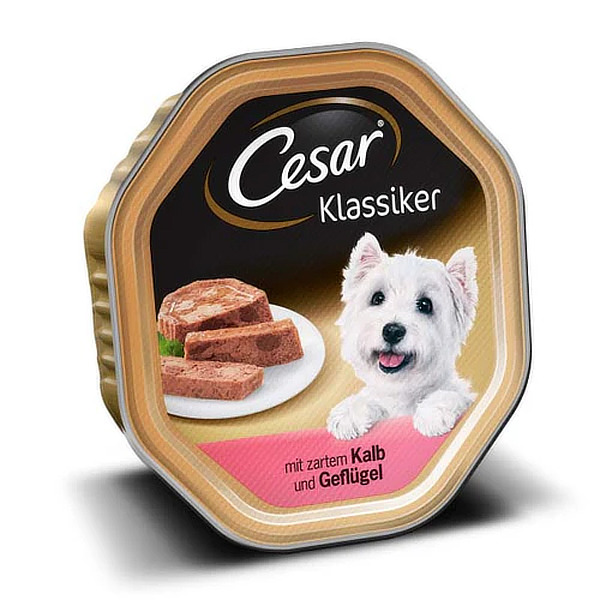 7773 Cesar pasteta teletina,zivina 150gr Cesar Pašteta za pse teletina i živina 150gr - Slika 1