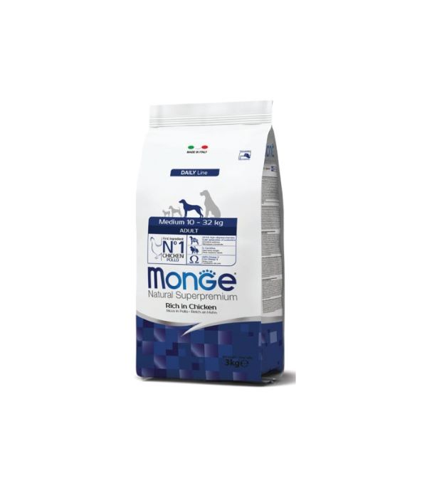 Monge-MEDIUM-ADULT-PILETINA Hrana za pse-Monge Medium Adult piletina 12kg - Slika 1